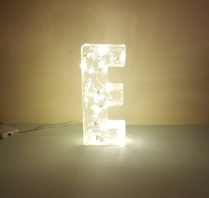 Light up Letters Large Letter Resin Lights Big Resin Etsy UK