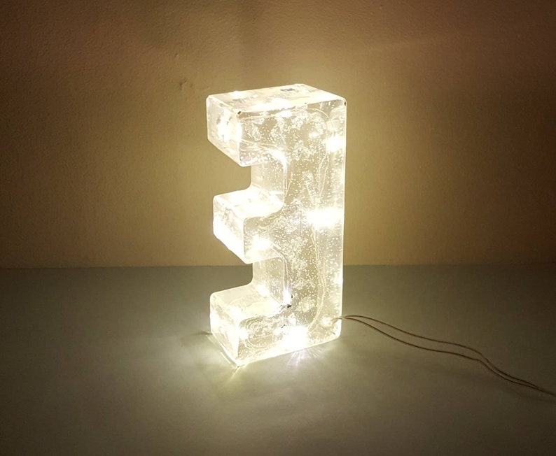 Light up Letters Large Letter Resin Lights Big Resin Etsy UK