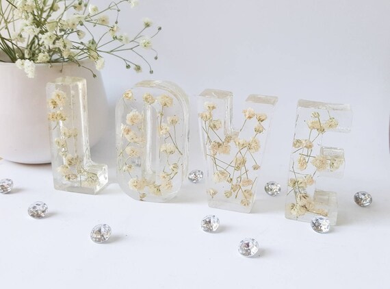 Flower Letters Wedding Letters Wedding Table Decor Flower Etsy