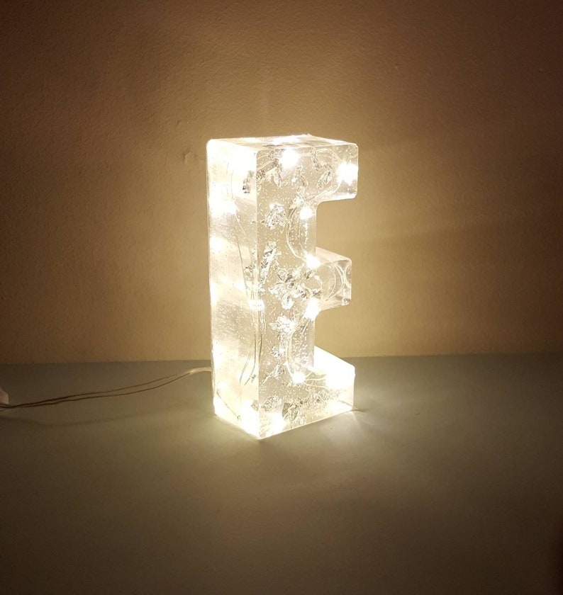 Light up Letters Large Letter Resin Lights Big Resin Etsy UK