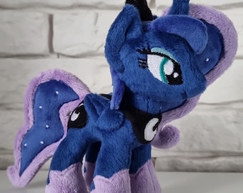 Handmade Princess Luna mini Plushie: My Little Pony collectible figurine, mlpg4, mane6