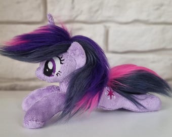 Handmade Twilight Sparkle Mini Plushie, My Little Pony Collectible Toy for Fans, mlpg4, mane6