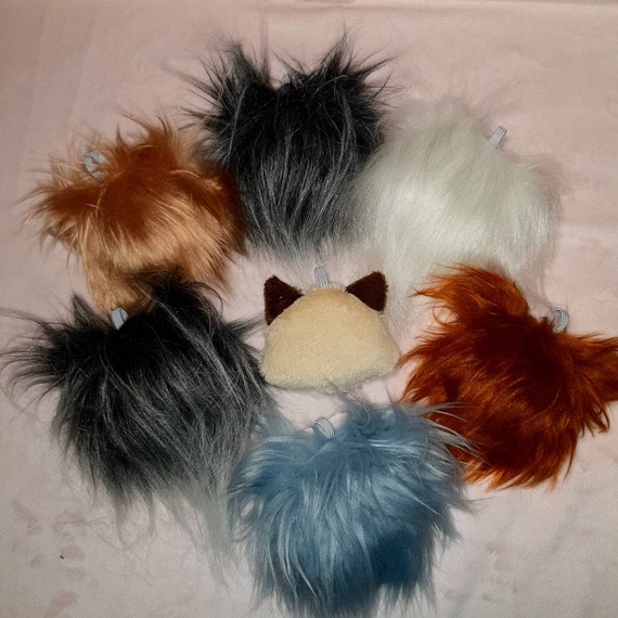 Cute Warrior Cats Keychains. Firestar Bluestar Plush Cats 