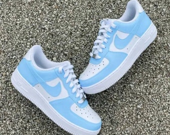 Nike Air Force 1 Custom Low Two Baby Blue White Shoes Men Women Kids