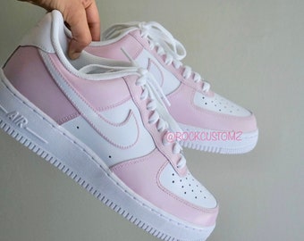 Nike Air Force 1 Custom Low Baby Pink White Shoes Men Women Kids