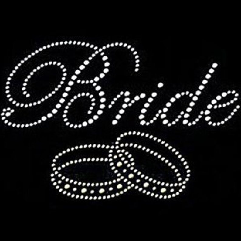 Bride Rhinestones Iron on Diamante Transfer Etsy UK