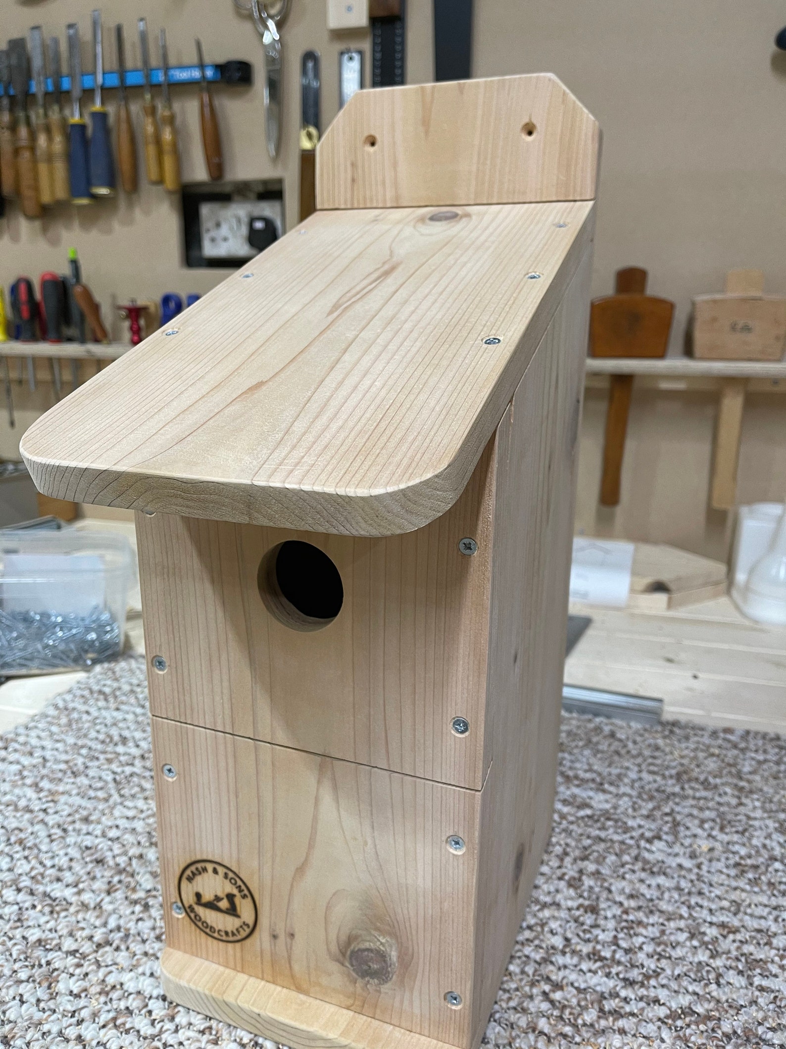 Woodpecker Nest Box Bird BoxBird House for the outdoors Etsy