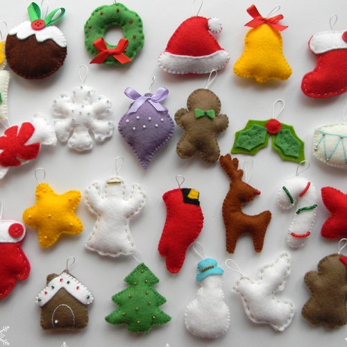 PDF Pattern Felt Stocking Easy Christmas Stocking Ornaments - Etsy