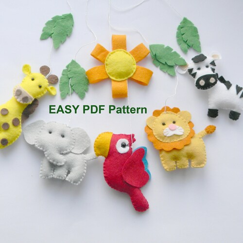 simple felt animal patterns