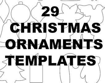 Mallar för julgransprydnader i filt: Adventskalender med applikation (PDF-mönster)