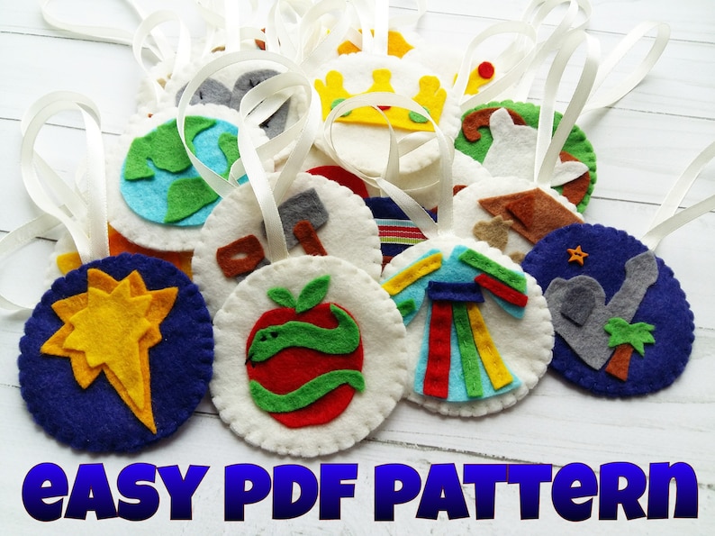 PDF pattern Jesse Tree Ornaments Templates for Jesse Tree Advent Calendars Jesse Tree Activity Kids Christmas Craft Advent calendar diy