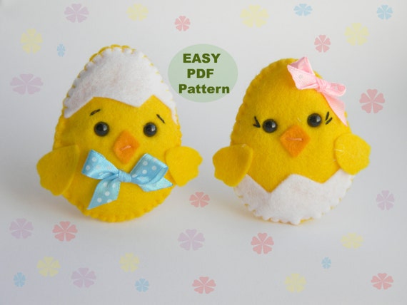 PDF Pattern Easter Chicken Ornament Pattern Farm Animal Softie | Etsy