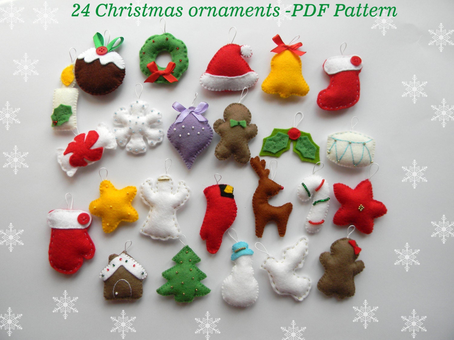 PDF Pattern Christmas Tree Advent Calendar 24 Christmas - Etsy