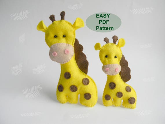 giraffe stuffed animal pattern