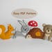 Woodland Mobile Sewing Pattern PDF Felt Woodland Animals Pattern Forest Nursery Mobile Pattern ...