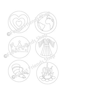 Printable Jesse Tree Ornaments Children's Jesse Tree Ornament Coloring ...