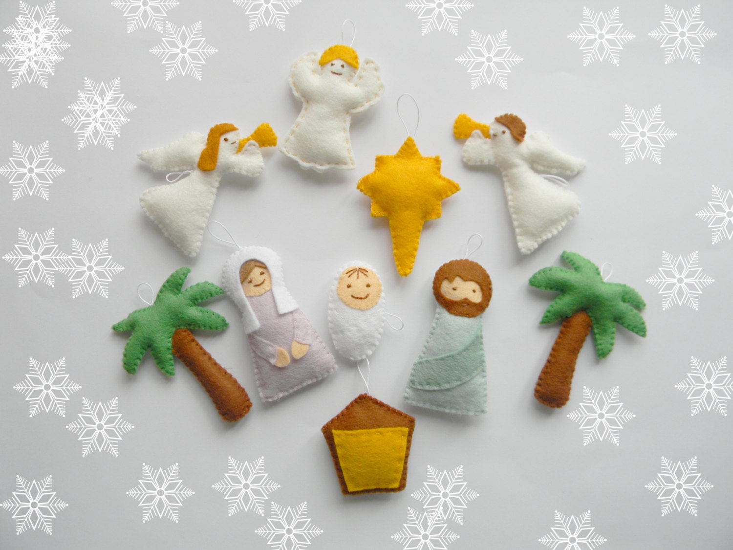 PDF Pattern Nativity Set Ornaments Nativity Set Scene - Etsy
