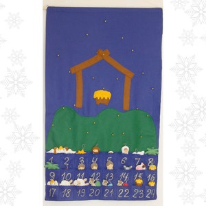 Nativity Advent Calendar PDf Pattern 24 christmas Ornaments Felt Advent Pattern Holiday Countdown Sewing pattern Instant Download image 8