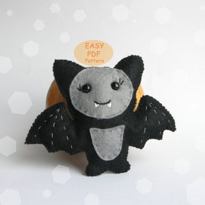 Set PDF Pattern Felt Halloween Ornaments Instant Download Template ...