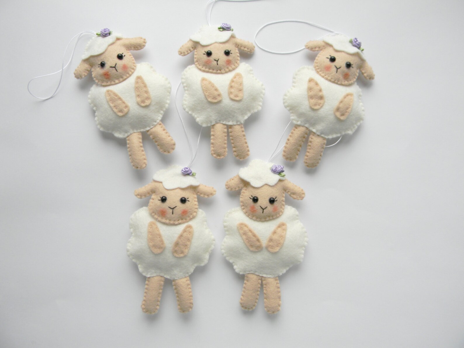 PDF Felt Lamb Pattern Felt Lamb Ornament Cute Sheep Toy Farm Etsy