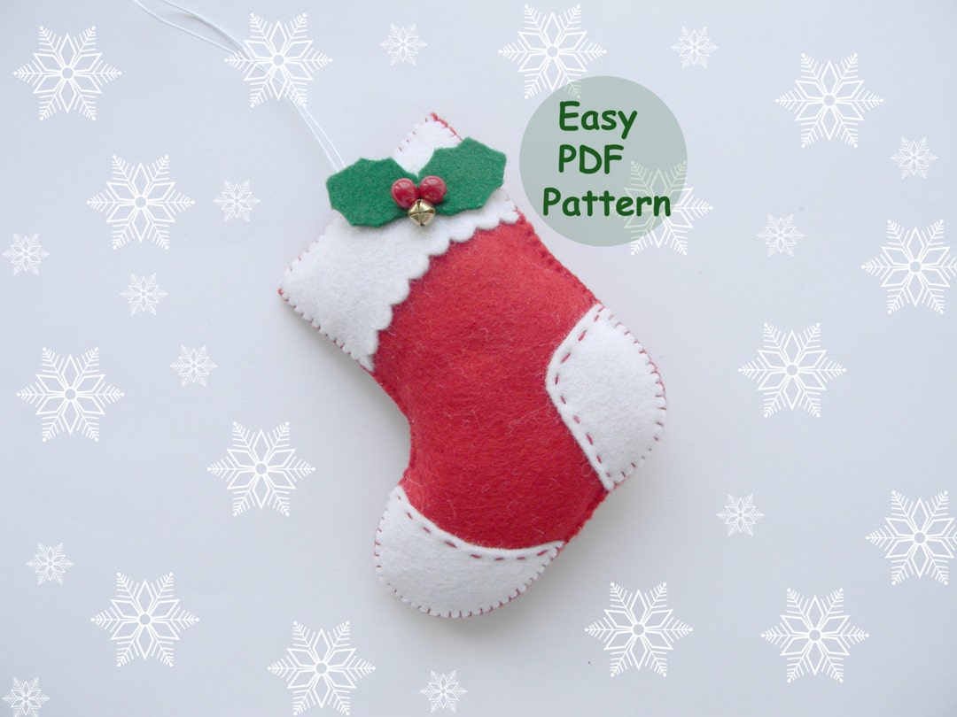 pdf-pattern-felt-stocking-easy-christmas-stocking-ornaments-pattern-red-felt-christmas-ornament-easy-sewing-pattern-diy-advent-ornament-etsy