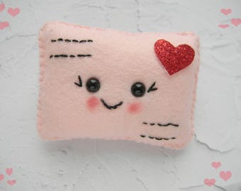 Felt Love Letter Pattern: Kawaii Valentine's Day DIY (PDF Pattern)