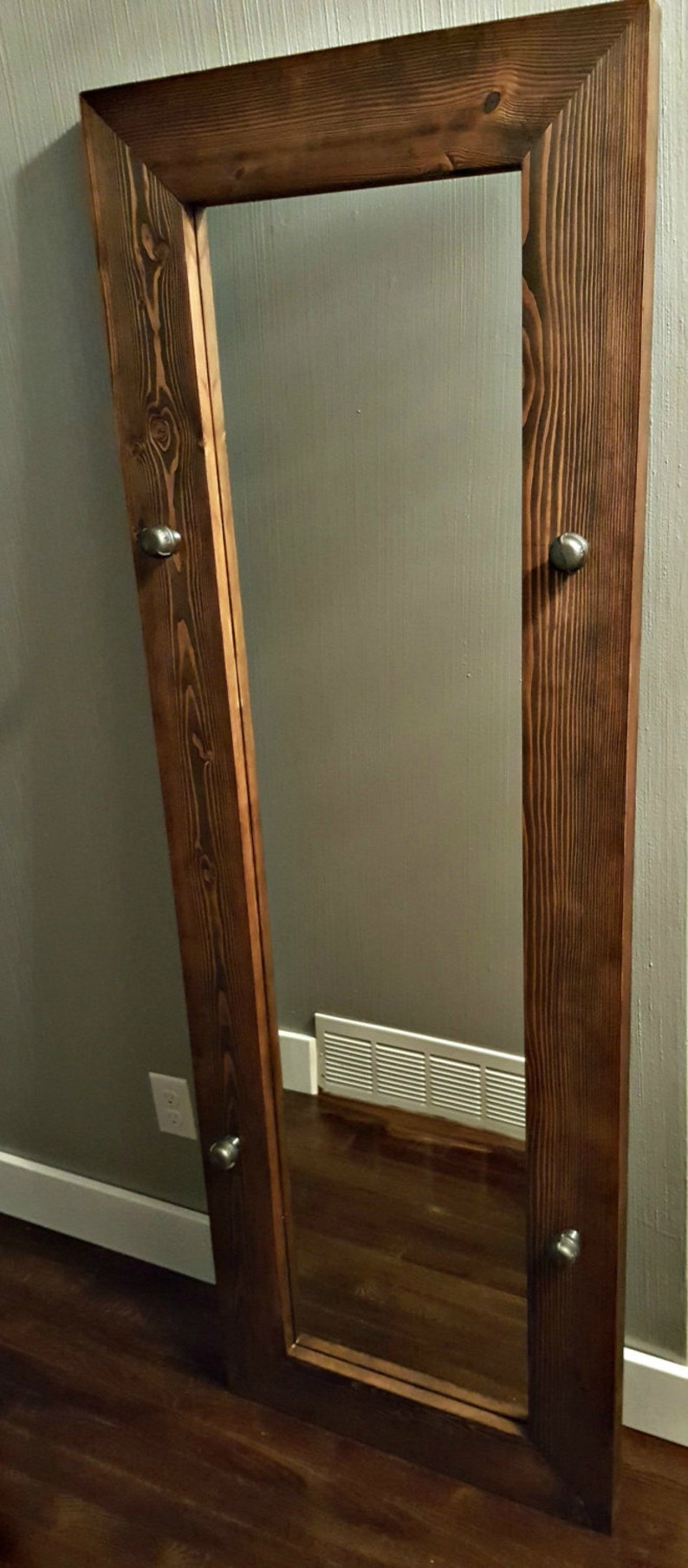 Industrial Pipe Full Length Mirror Frame Cap Edition Etsy