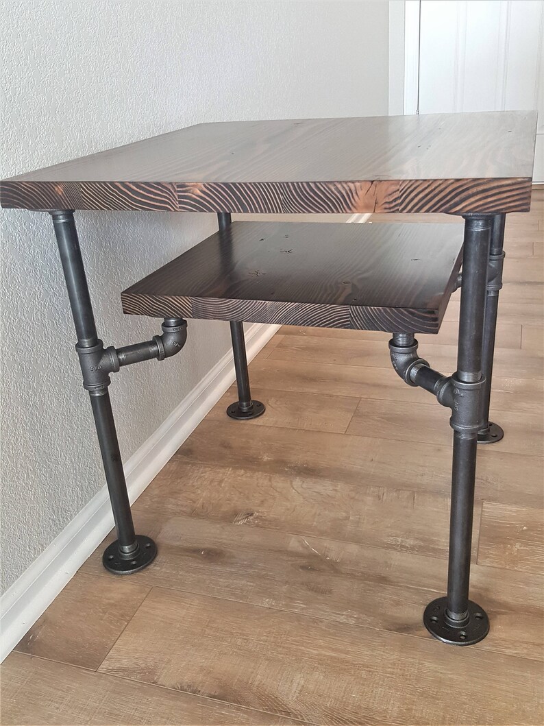 Beautifully Handcrafted Pipe End Table Ancon S Edition Etsy