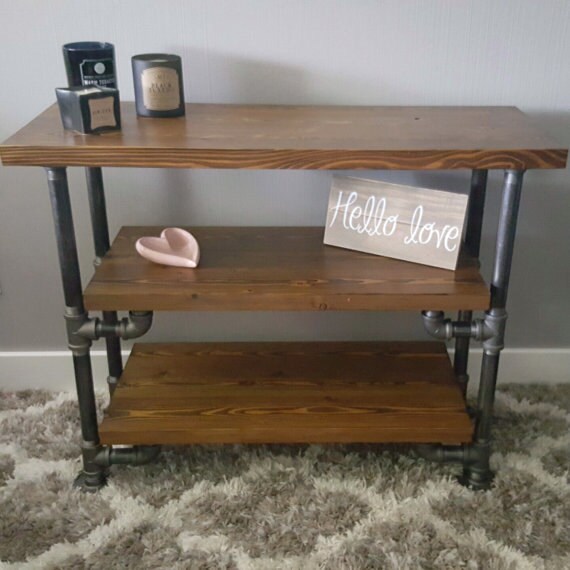 Beautifully Handcrafted Industrial Pipe Entertainment Stand Etsy