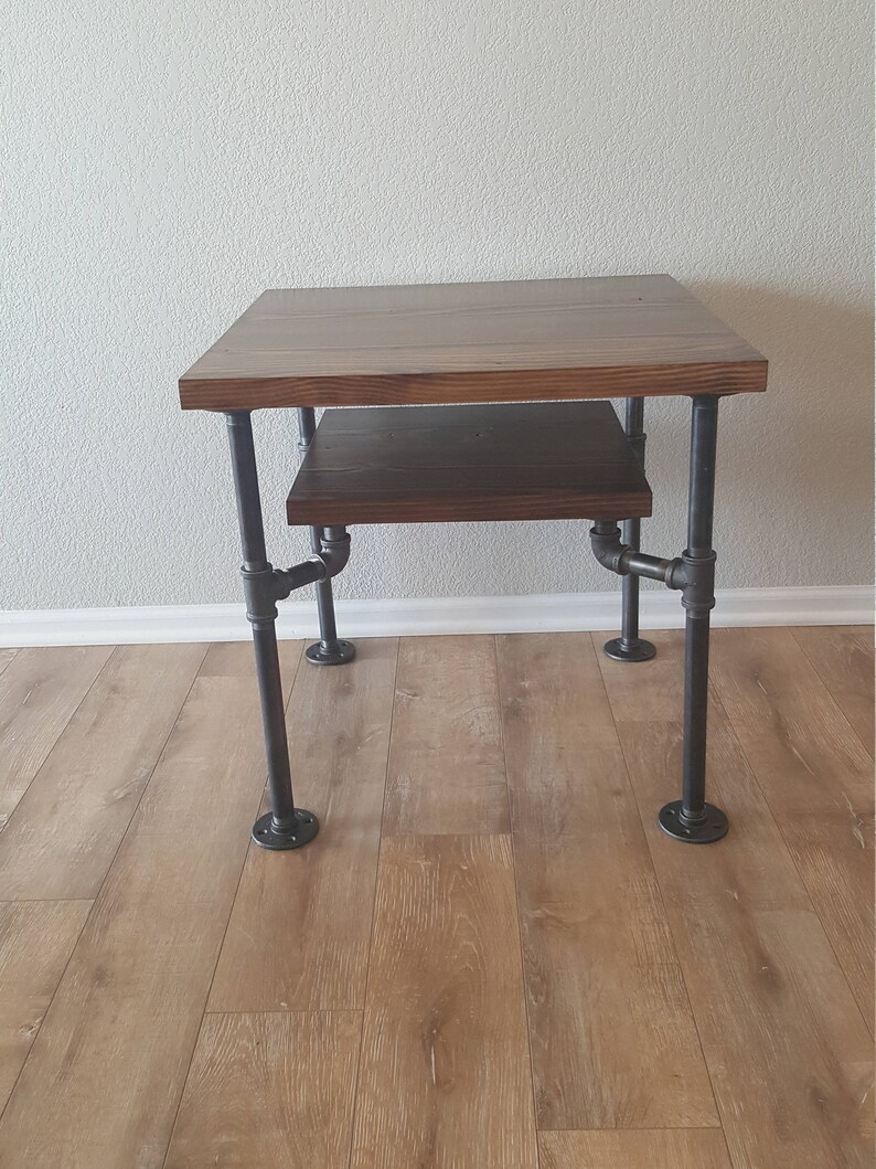 Beautifully Handcrafted Pipe End Table Ancon S Edition Etsy