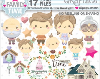 Family Time Clipart Etsy