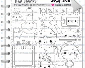 Meal Stamp Commercial Use Digi Digital Image Digistamp Kitchen Food Digistamps Cooking