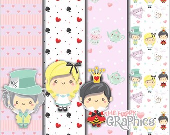 Download Alice Digital Paper Etsy