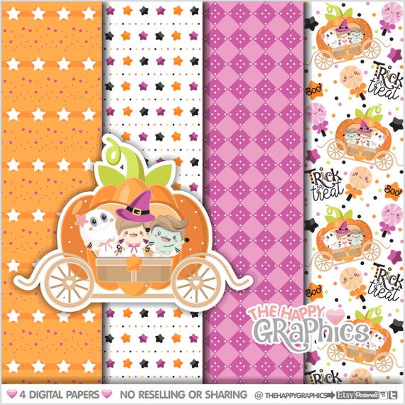 Halloween Digital Paper, Witch Digital Paper, Halloween Decor, COMMERCIAL USE, Scrapbook Paper, Scrapbook Digital Paper, Printable Paper Il_570xn