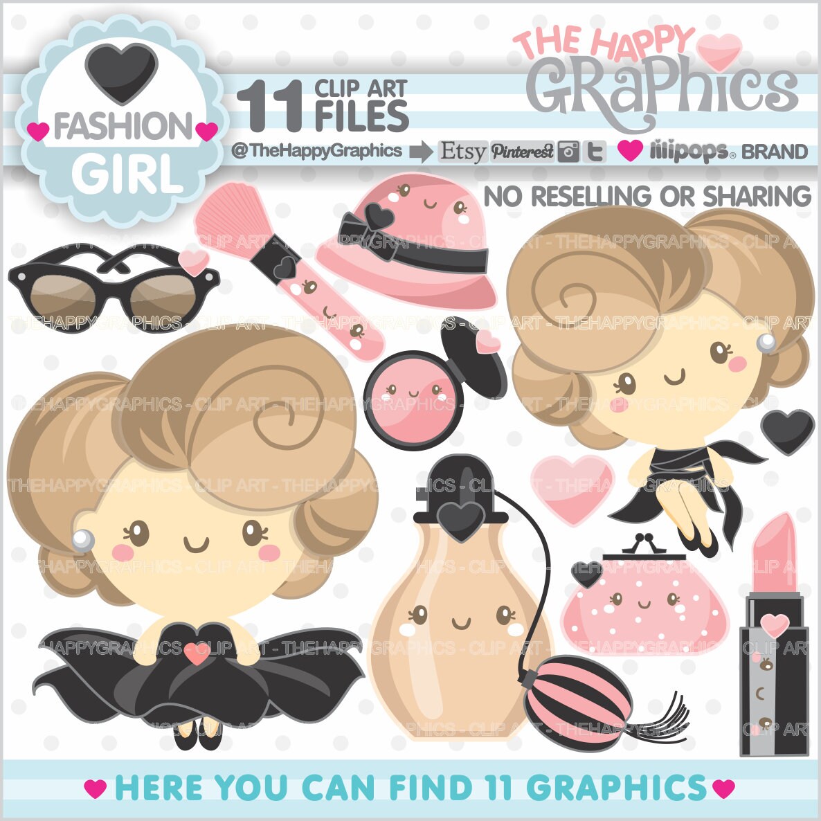 Girl Clipart Diva Clipart COMMERCIAL USE Fashion Clipart Etsy Israel
