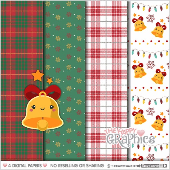 Christmas Digital Paper, Christmas Pattern, COMMERCIAL USE, Christmas Background, Planner Accesories, Digital Scrapbook Paper, Scrapbook Il_570xn