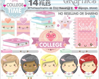 College Clipart, College Graphics, COMMERCIAL USE, Sorority Graphics, Planner Accessories, Sisterhood, Back to School, Student Clipart, Cute