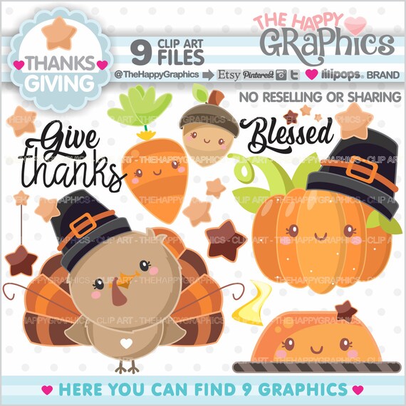 Thanksgiving Clipart, Thanksgiving Graphics, COMMERCIAL USE, Thanksgiving Party, Thanksgiving Celebration, Thanksgiving, Autumn Clipart Il_570xn