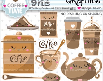 Coffee Clipart, Coffee Graphic, COMMERCIAL USE, Cup of Coffee, Beverage Clipart, Coffee Clip Art, Educational Graphics, Coffee Pot, Cute
