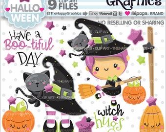 Halloween-niedlich-ClipArts Kawaii Clipart hübsch skurrilen