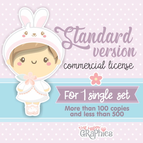 Commercial License, ONE Single Set Commercial License, Commercial License Clipart, Commercial Use, License, Clipart License, Paper License