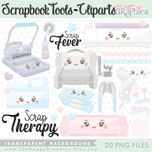 Scrapbook Tools, Cliparts, Scrapbooking Tools, Craft Tools, Tools for Scrapbook, Crafty, Craft Cliparts, Craft Graphics, Craft Supplies image 1