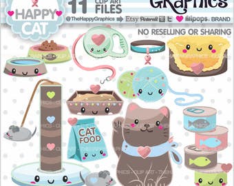 Cat Clipart, Cat Graphic, COMMERCIAL USE, Planner Accessories, Cat Party, Pet Clipart, Pet Graphic, Animal, Maneki Neko