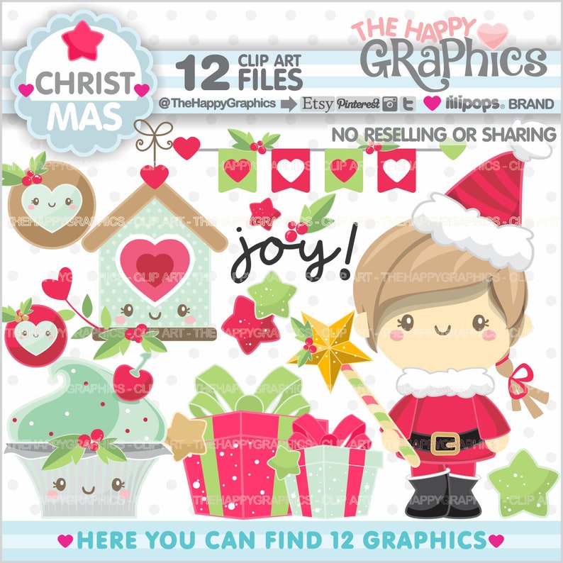 Santa Claus Clipart, Christmas Clipart, COMMERCIAL USE, Noel Clipart, Noel Graphics, Christmas Clip Art, Santa Claus Clip Art, Cute Girl image 1