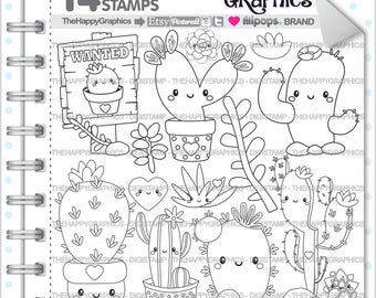 Cactus Stamp 80OFF COMMERCIAL USE Digi Digital Image