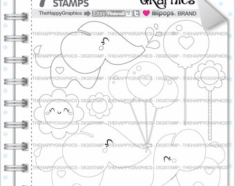 Elephant Stamp, Commercial Use, Digi Stamp, Digital Image, Elephant Party, Cute Stamp, Elephant Outline, Animal Digital Stamp, Nursery Stamp