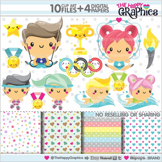 Sport Clipart, Sport Graphics, COMMERCIAL USE, Planner Accessories, Sport Party, Olympic Clipart, Olympic Games, Athletics Il_570xn