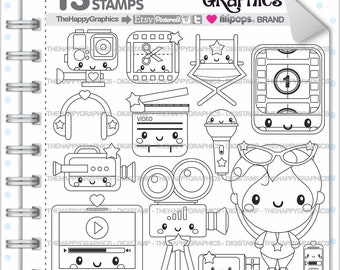 Video Stamps, Video Images, COMMERCIAL USE, Video Stuff, Coloring Pages, Video Supplies, Editing Stamps, Coloring Images, Digital Stamps