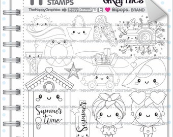 Swimming Stamp, Commercial Use, Digi Stamp, Digital Image, Swimming Digistamp, Summer Digital Stamp, Summer Digistamp, Summer Party