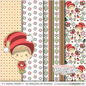Christmas Digital Paper, Christmas Printable Paper, Christmas Decorative Paper, COMMERCIAL USE, Christmas Decor, Christmas Pattern image 1